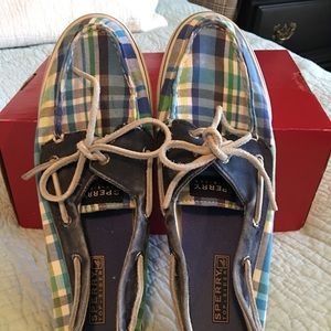 Women’s Plaid Sperry Boat shoes
